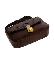 THE BRIDGE MIA Sac bandouli&egrave;re en cuir moka &agrave; l'or - Sacs pour Femme - 4