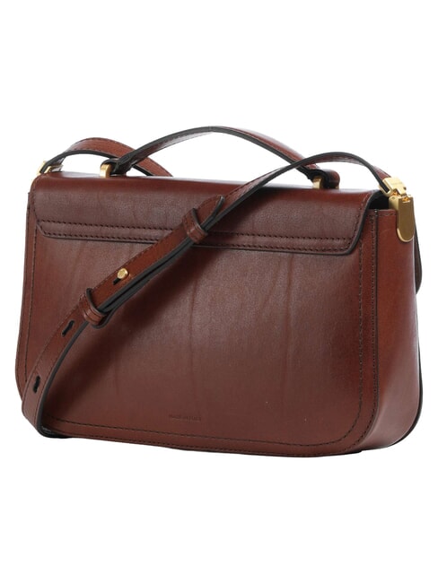 MIA Sac bandouli&egrave;re en cuir MARRON - Sacs pour Femme