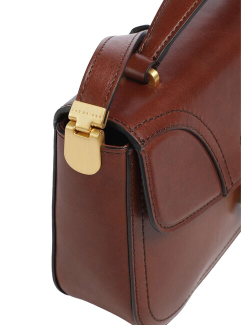 MIA Sac bandouli&egrave;re en cuir MARRON - Sacs pour Femme
