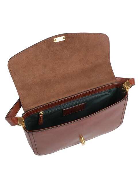 MIA Sac bandouli&egrave;re en cuir MARRON - Sacs pour Femme