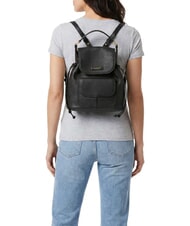 THE BRIDGE MARTINA Sac &agrave; dos en cuir martel&eacute; black Gold - Sacs pour Femme - 2