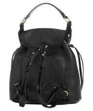 THE BRIDGE MARTINA Sac &agrave; dos en cuir martel&eacute; black Gold - Sacs pour Femme - 3