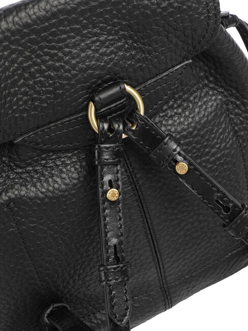 MARTINA Sac &agrave; dos en cuir martel&eacute; black Gold - Sacs pour Femme