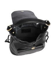 THE BRIDGE MARTINA Sac &agrave; dos en cuir martel&eacute; black Gold - Sacs pour Femme - 6