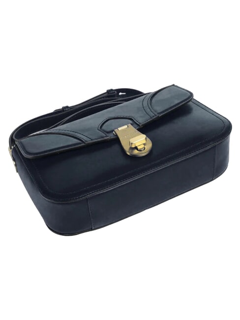 MIA Sac bandouli&egrave;re en cuir black Gold - Sacs pour Femme