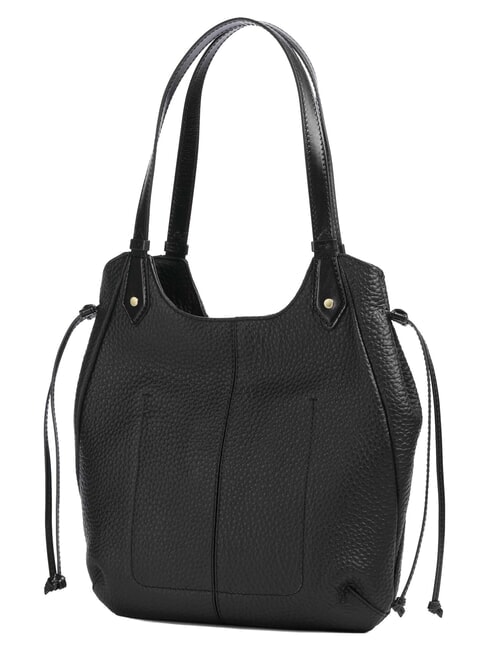 MARTINA Sac bandouli&egrave;re en cuir black Gold - Sacs pour Femme