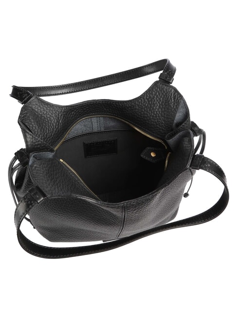 MARTINA Sac bandouli&egrave;re en cuir black Gold - Sacs pour Femme