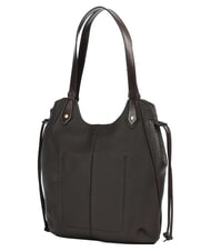 THE BRIDGE MARTINA Sac bandouli&egrave;re en cuir moka &agrave; l'or - Sacs pour Femme - 3