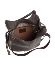 THE BRIDGE MARTINA Sac bandouli&egrave;re en cuir moka &agrave; l'or - Sacs pour Femme - 5