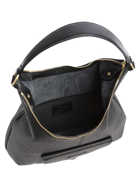 MARTINA Sac bandouli&egrave;re en cuir black Gold - Sacs pour Femme