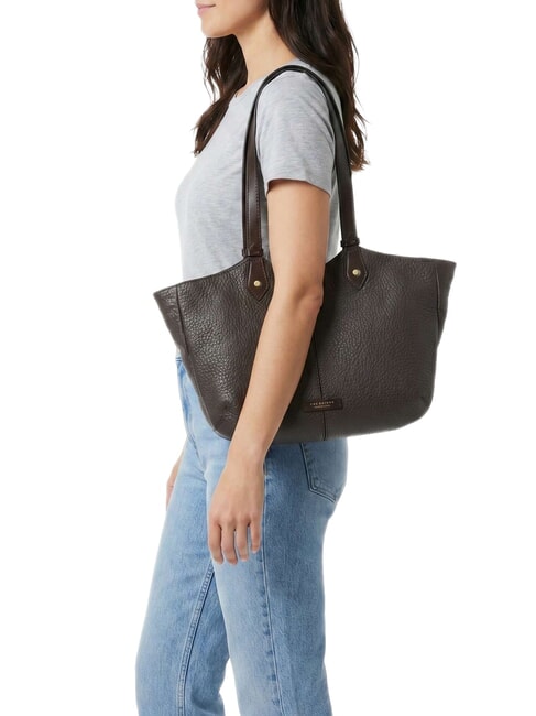 MARTINA Sac bandouli&egrave;re en cuir moka &agrave; l'or - Sacs pour Femme