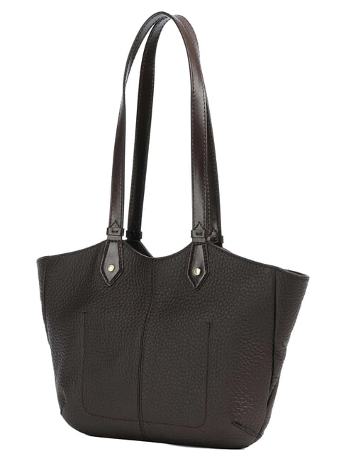 MARTINA Sac bandouli&egrave;re en cuir moka &agrave; l'or - Sacs pour Femme