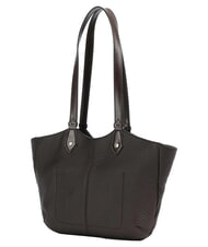 THE BRIDGE MARTINA Sac bandouli&egrave;re en cuir moka &agrave; l'or - Sacs pour Femme - 3