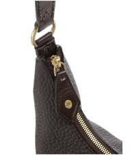 THE BRIDGE MARTINA Sac bandouli&egrave;re en cuir moka &agrave; l'or - Sacs pour Femme - 5