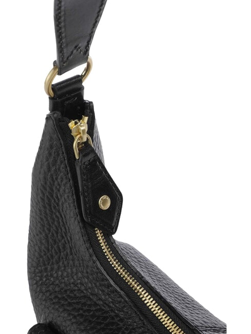 MARTINA Sac bandouli&egrave;re en cuir black Gold - Sacs pour Femme