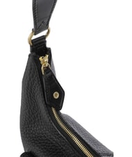 THE BRIDGE MARTINA Sac bandouli&egrave;re en cuir black Gold - Sacs pour Femme - 4