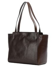 THE BRIDGE LUCREZIA sac cabas bandouli&egrave;re en cuir moka &agrave; l'or - Sacs pour Femme - 3