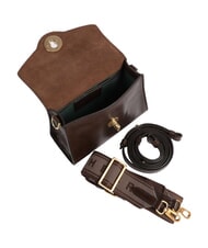 THE BRIDGE IRENE  Mini sac bandouli&egrave;re en cuir moka &agrave; l'or - Sacs pour Femme - 4