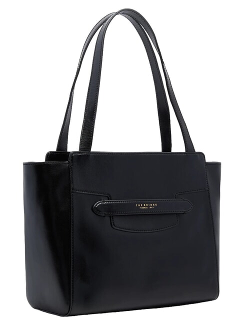 LUCREZIA sac cabas bandouli&egrave;re en cuir black Gold - Sacs pour Femme