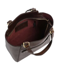 THE BRIDGE LUCREZIA Sac &agrave; main en cuir avec bandouli&egrave;re moka &agrave; l'or - Sacs pour Femme - 5