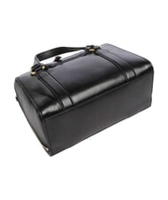 THE BRIDGE LAURA Sacoche en cuir avec bandouli&egrave;re black Gold - Sacs pour Femme - 4