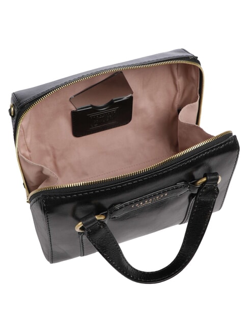 LAURA Sacoche en cuir avec bandouli&egrave;re black Gold - Sacs pour Femme