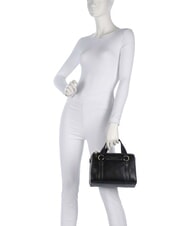 THE BRIDGE LAURA Sacoche en cuir avec bandouli&egrave;re black Gold - Sacs pour Femme - 6