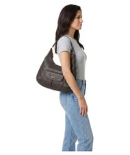THE BRIDGE MARTINA Sac bandouli&egrave;re en cuir moka &agrave; l'or - Sacs pour Femme - 2