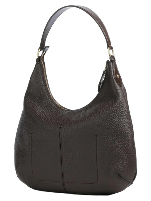 MARTINA Sac bandouli&egrave;re en cuir moka &agrave; l'or - Sacs pour Femme