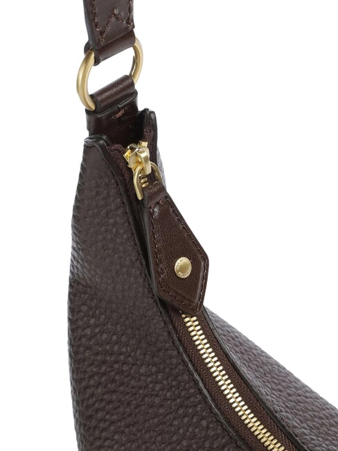 MARTINA Sac bandouli&egrave;re en cuir moka &agrave; l'or - Sacs pour Femme