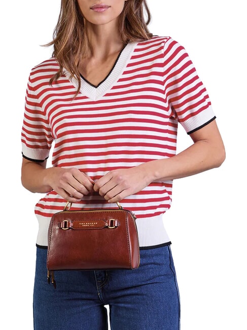 LAURA Mini sac &agrave; main avec bandouli&egrave;re MARRON - Sacs pour Femme