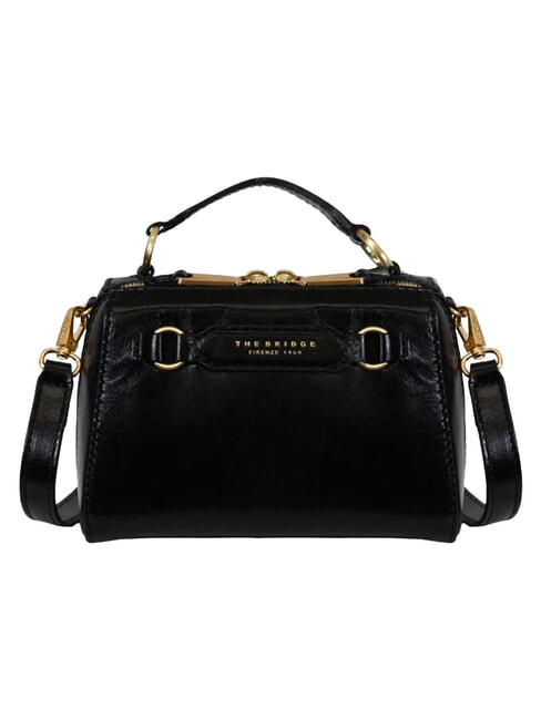 LAURA Mini sac &agrave; main avec bandouli&egrave;re black Gold - Sacs pour Femme