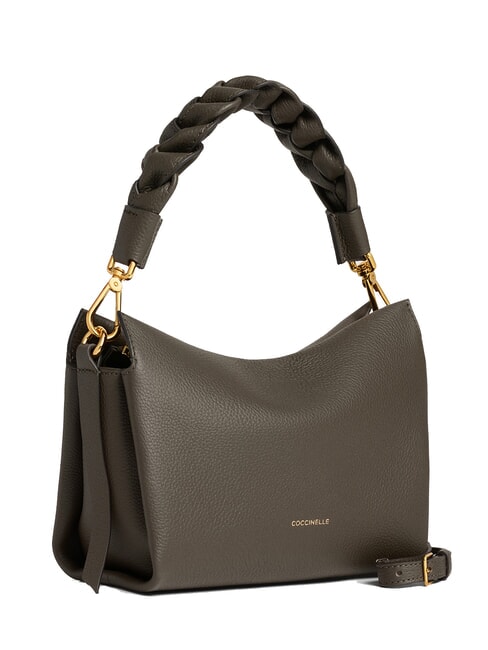 BOHEME GRANA DOUBLE Sac &agrave; main, avec bandouli&egrave;re, en cuir boue/miel - Sacs pour Femme