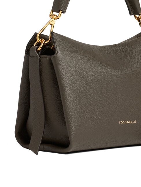 BOHEME GRANA DOUBLE Sac &agrave; main, avec bandouli&egrave;re, en cuir boue/miel - Sacs pour Femme