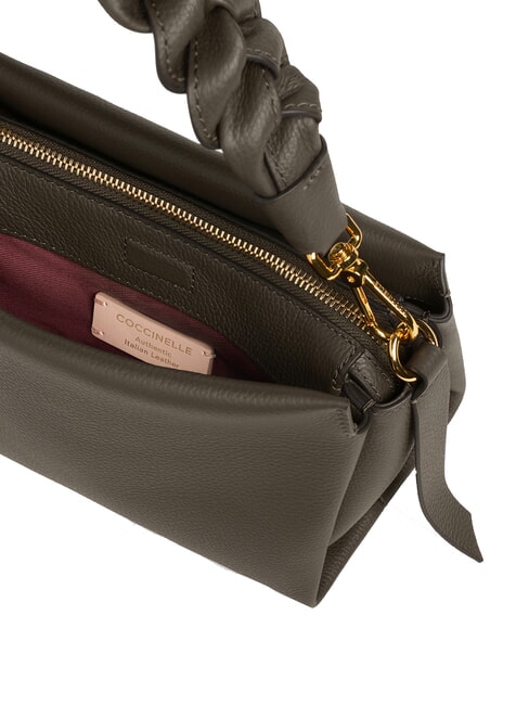 BOHEME GRANA DOUBLE Sac &agrave; main, avec bandouli&egrave;re, en cuir boue/miel - Sacs pour Femme