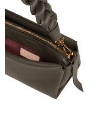 COCCINELLE BOHEME GRANA DOUBLE Sac &agrave; main, avec bandouli&egrave;re, en cuir boue/miel - Sacs pour Femme - 4