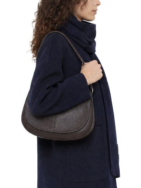 HELENA ROUND Sac bandouli&egrave;re en cuir exprim&eacute; - Sacs pour Femme