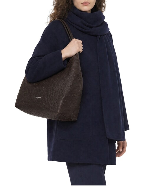 DUA Sac bandouli&egrave;re en cuir exprim&eacute; - Sacs pour Femme