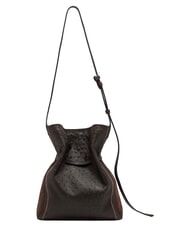 GIANNI CHIARINI SIENNA sac seau bandouli&egrave;re en cuir exprim&eacute; - Sacs pour Femme - 4