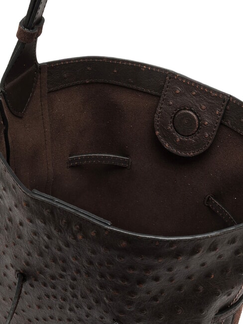SIENNA sac seau bandouli&egrave;re en cuir exprim&eacute; - Sacs pour Femme