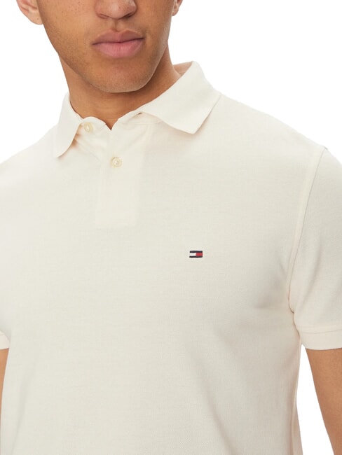 TH polo &agrave; manches courtes coupe classique p&eacute;tale d'ivoire - chemise polo