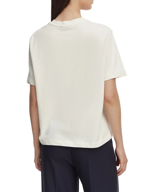 TJ T-shirt en coton &eacute;cru - T-shirt