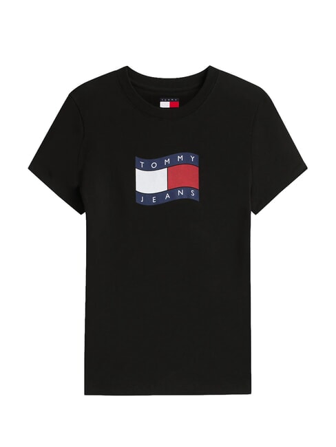 TJ FLAG T-shirt en coton noir - T-shirt