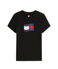 TOMMY HILFIGER TJ FLAG T-shirt en coton noir - T-shirt - 3