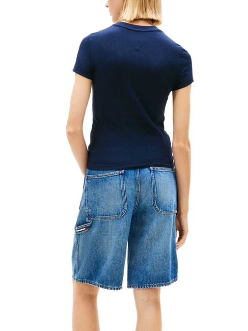 TJ FLAG T-shirt en coton marine nuit - T-shirt