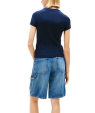 TOMMY HILFIGER TJ FLAG T-shirt en coton marine nuit - T-shirt - 2