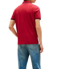 TOMMY HILFIGER TH polo en coton r&eacute;g&eacute;n&eacute;r&eacute; rouge r&eacute;gate - chemise polo - 2