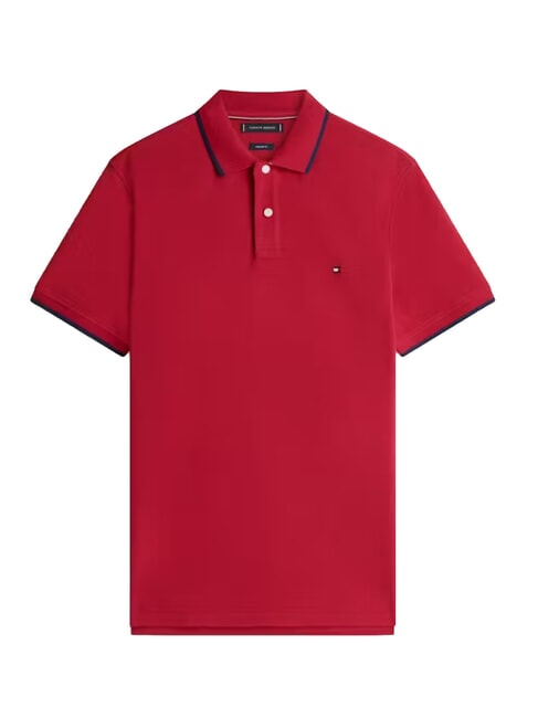 TH polo en coton r&eacute;g&eacute;n&eacute;r&eacute; rouge r&eacute;gate - chemise polo