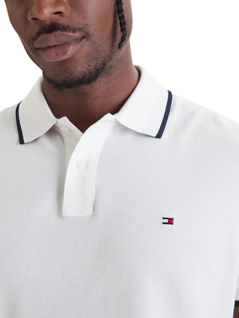 TH polo en coton r&eacute;g&eacute;n&eacute;r&eacute; blanc - chemise polo