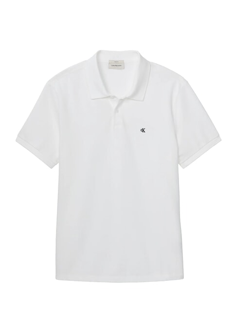 CKJ polo &agrave; manches courtes blanc &eacute;clatant - chemise polo
